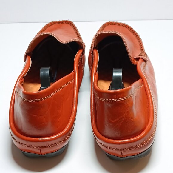 MENS LEATHER LOAFER - SLIP ON DRIVING SHOE MOCCASIN - SIZE 11.5 - BROWN - Picture 4 of 4